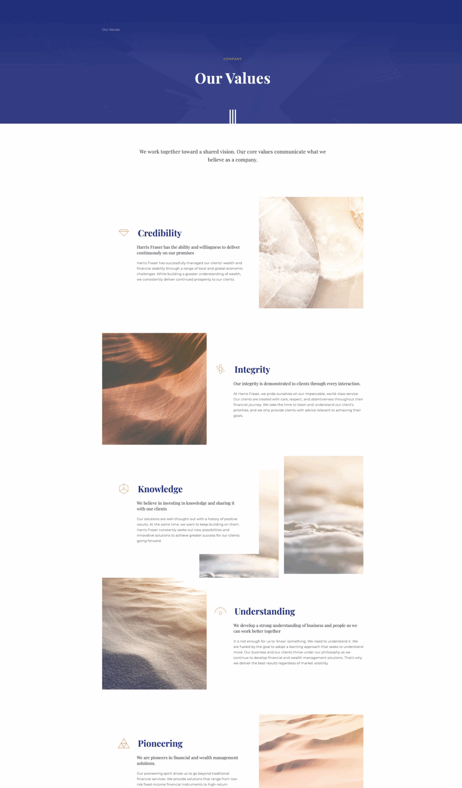 Harris Fraser project screenshot by React Digi