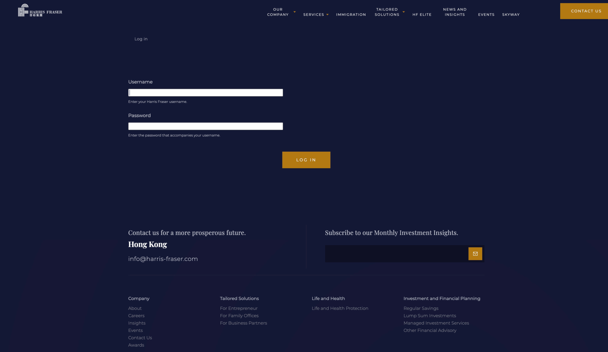 Harris Fraser project screenshot by React Digi
