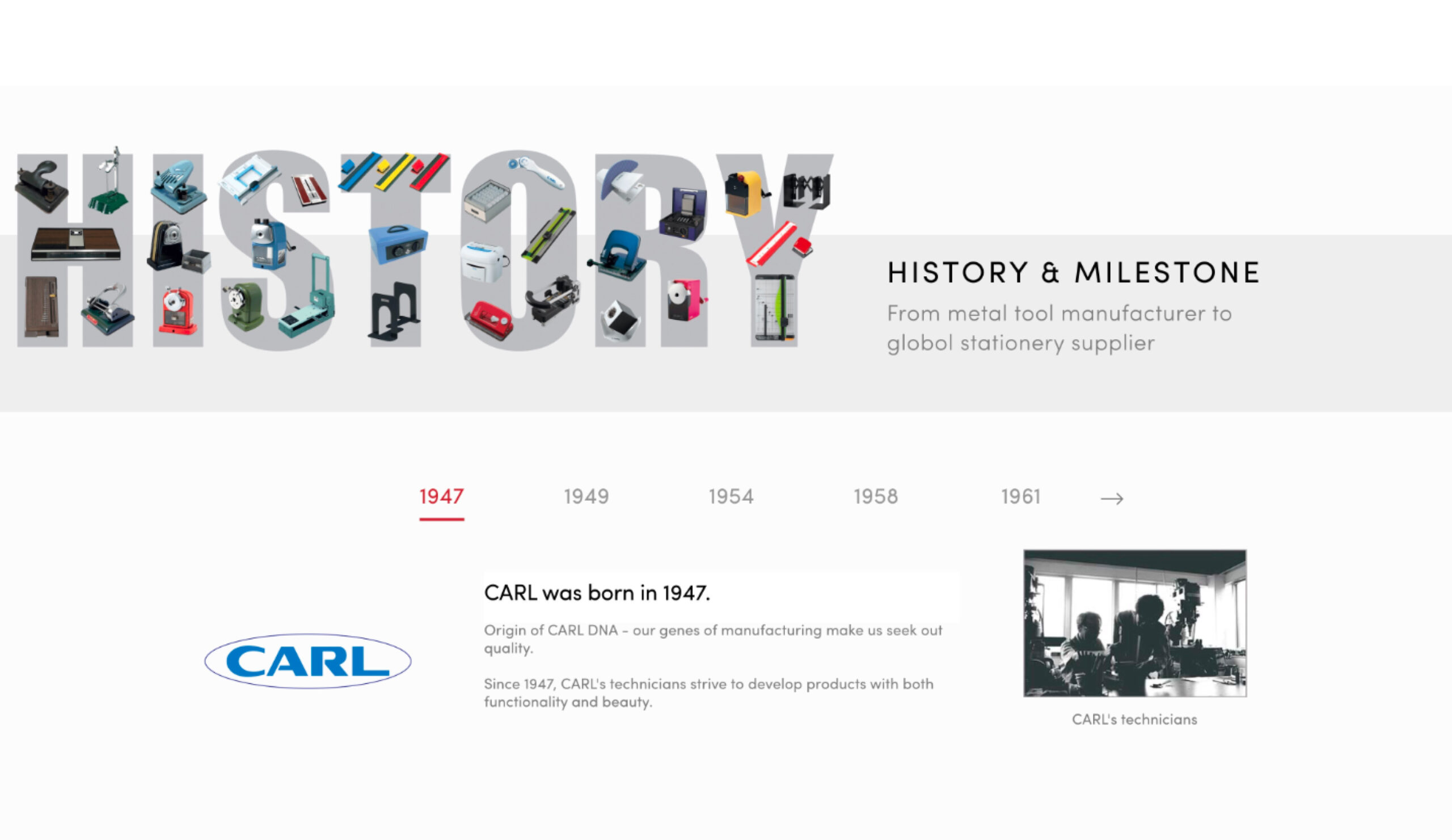 Carl International project screenshot by React Digi
