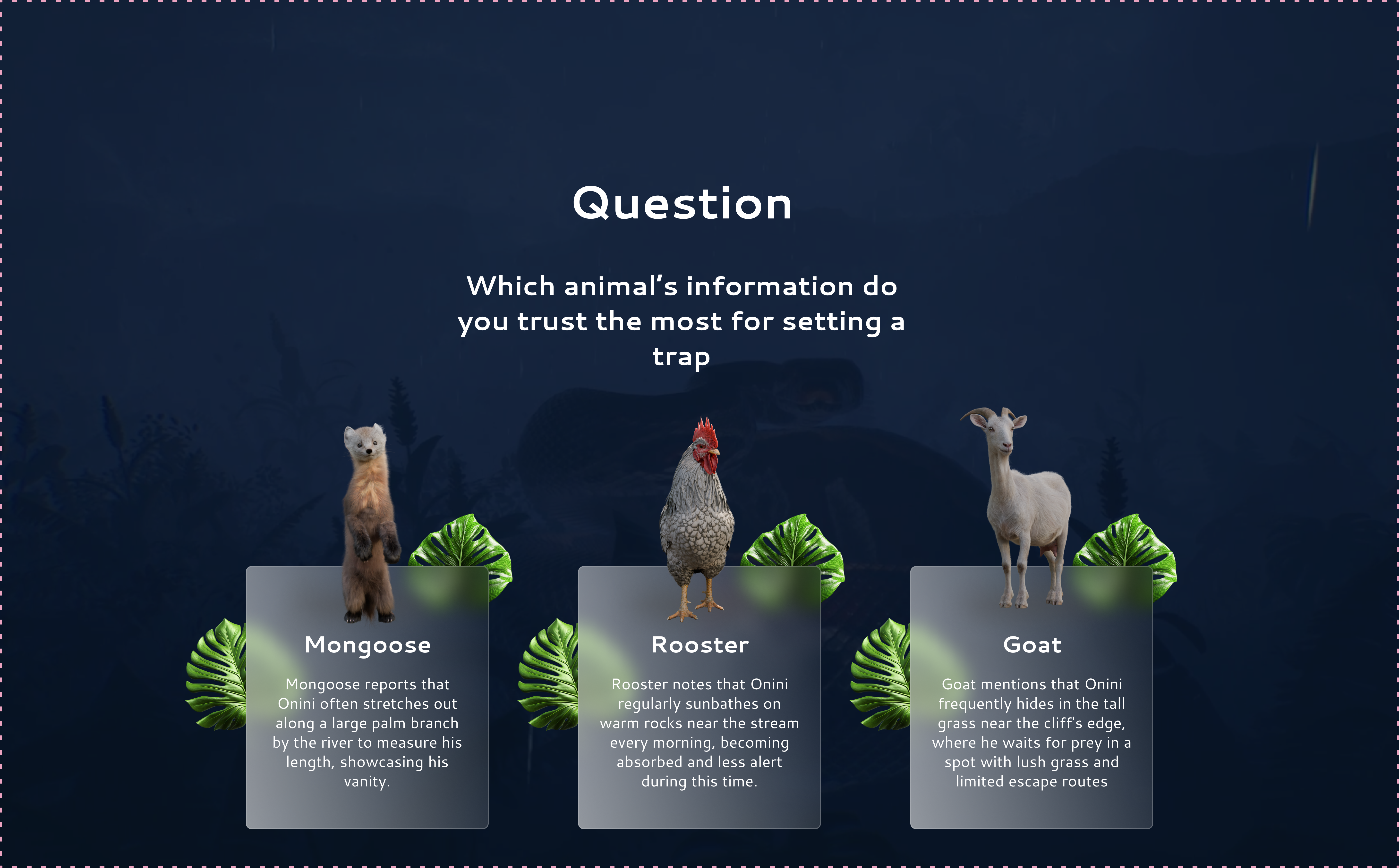 Question Screen